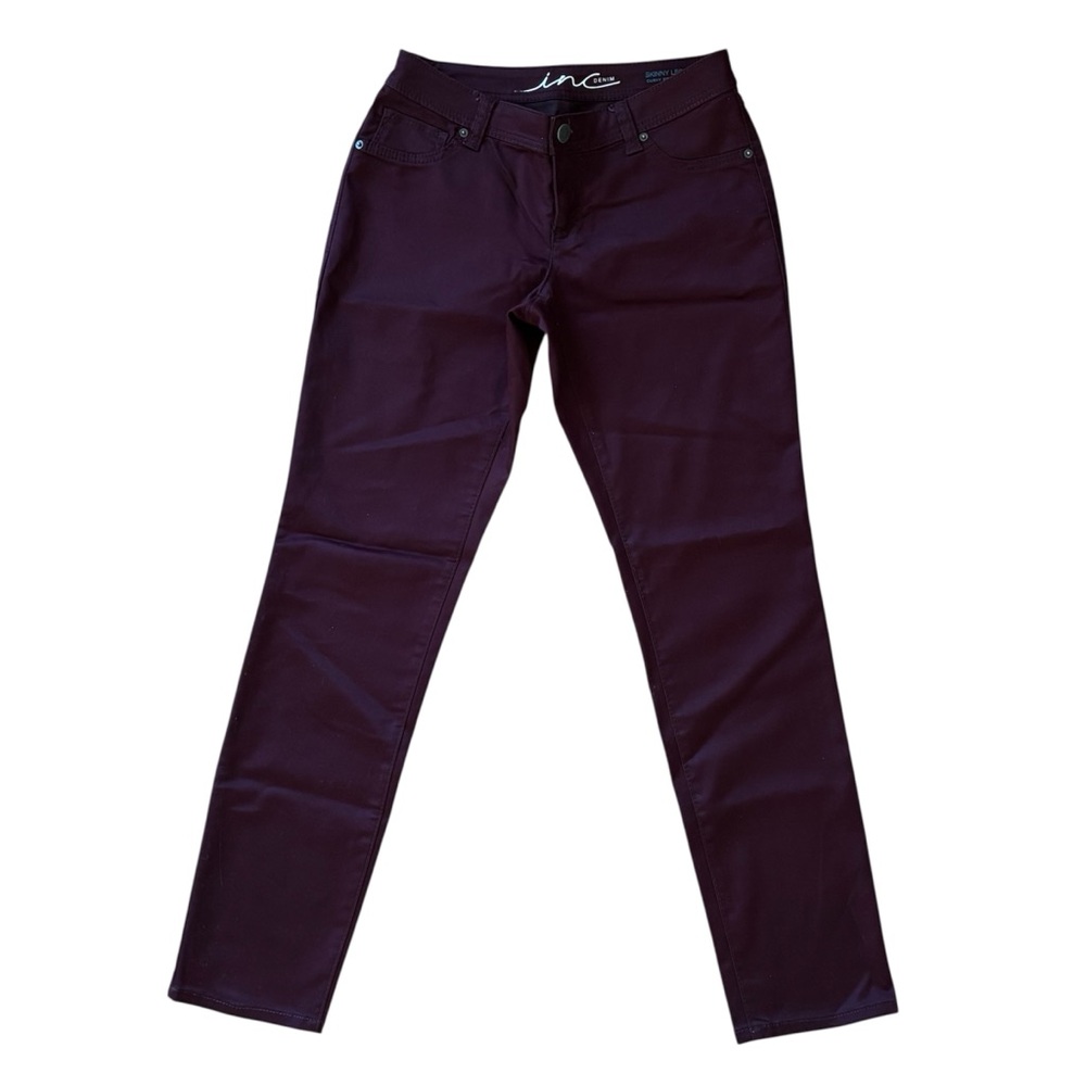 INC Denim Purple Curvy Skinny Jeans Size 6